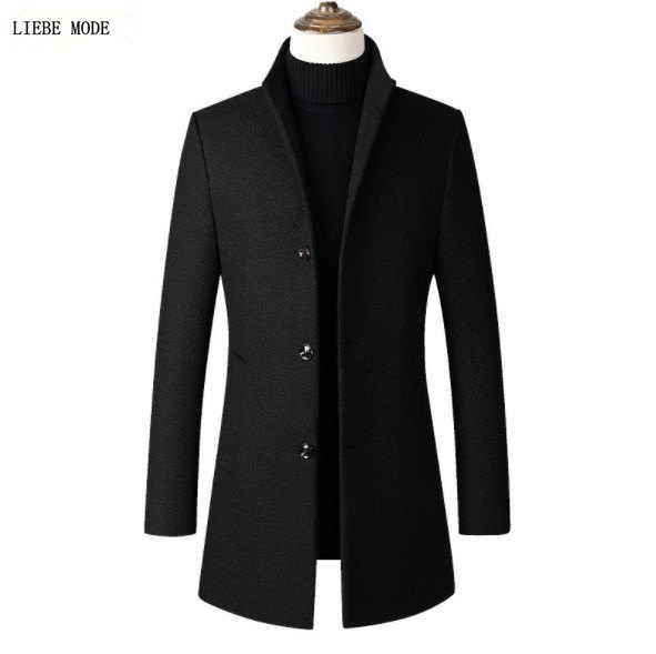 Vente en gros Trench Long Rouge Hommes 2020 en vrac à partir 2016 Hommes Tranchée Manteau De Laine De Mode Long Mens