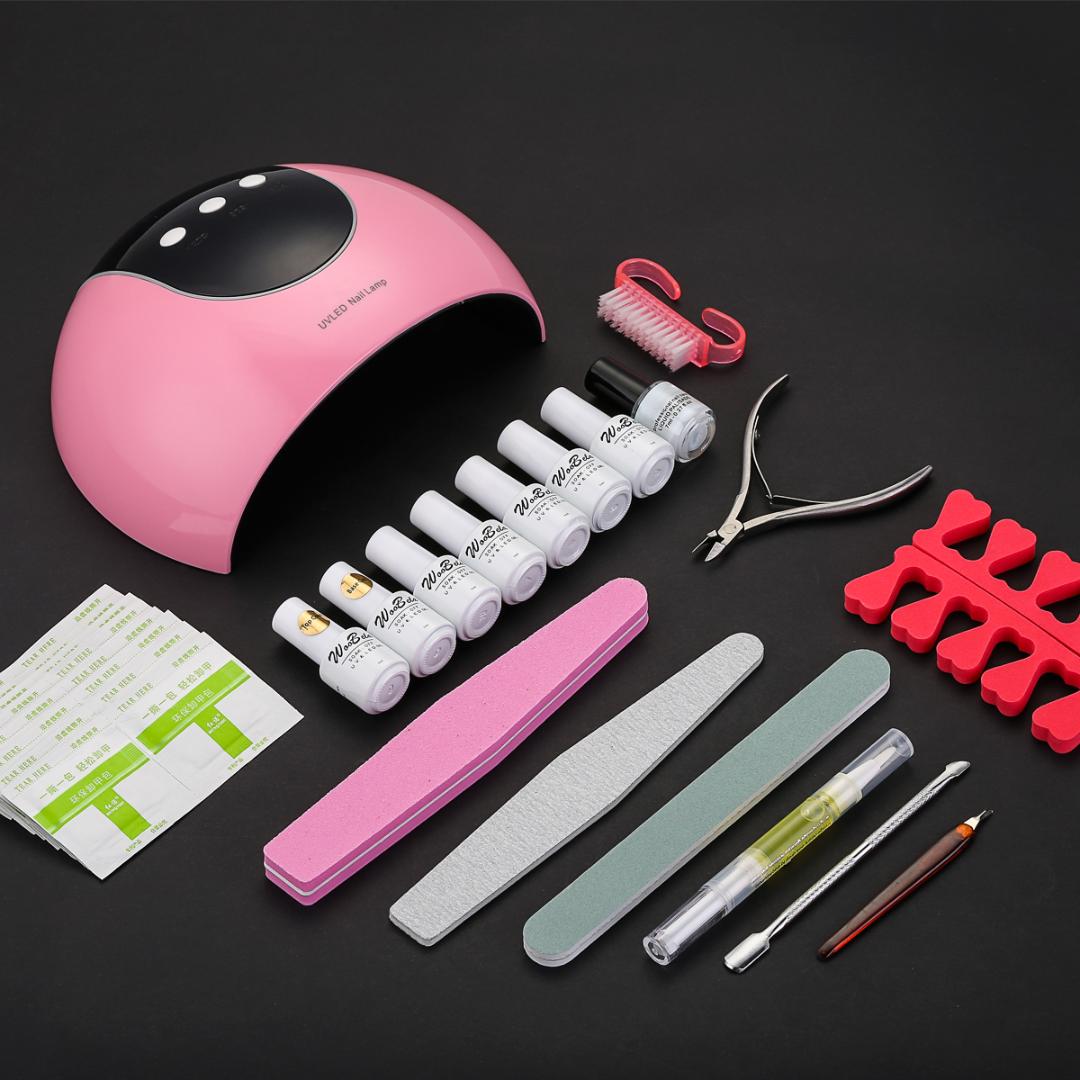 

Manicure Tools Nail Set Pedicure Kit for Beginners Gel Nail Polish Sets UV Gelpolish Set