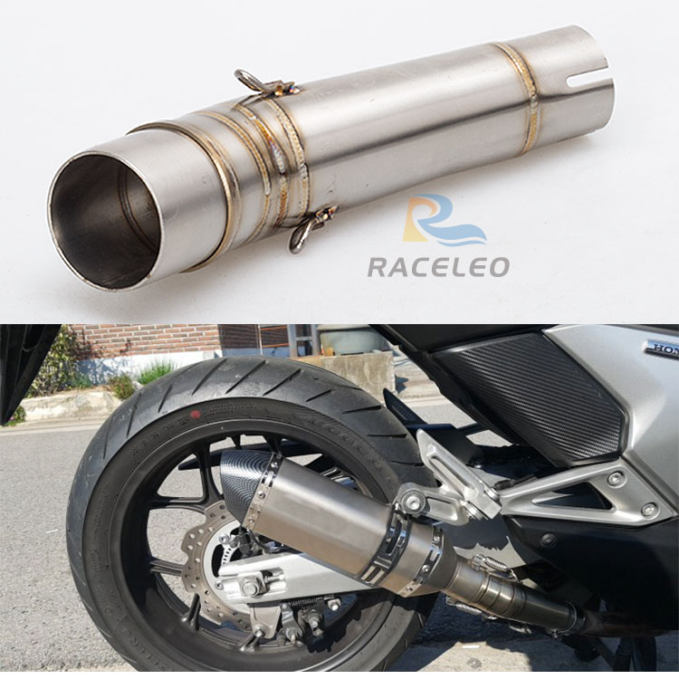 Moto d'échappement Moto Muffleur NC700 Tuyau de liaison NC700 Mid Tuyal NC750 Échappement en acier inoxydable Fit pour 51mm Muffler