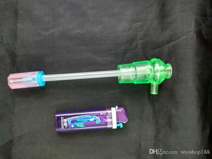 

Acrylic three made homemade kettle Wholesale Glass bongs Oil Burner Glass Water Pipes Oil Rigs Smoking Free