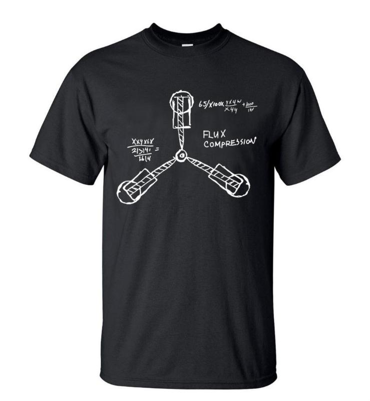 

Hot Sale Back to the Future Science T Shirts Men 2020 Summer New Casual Slim Fit 100% Cotton High Quality T-shirt For Fans, Black