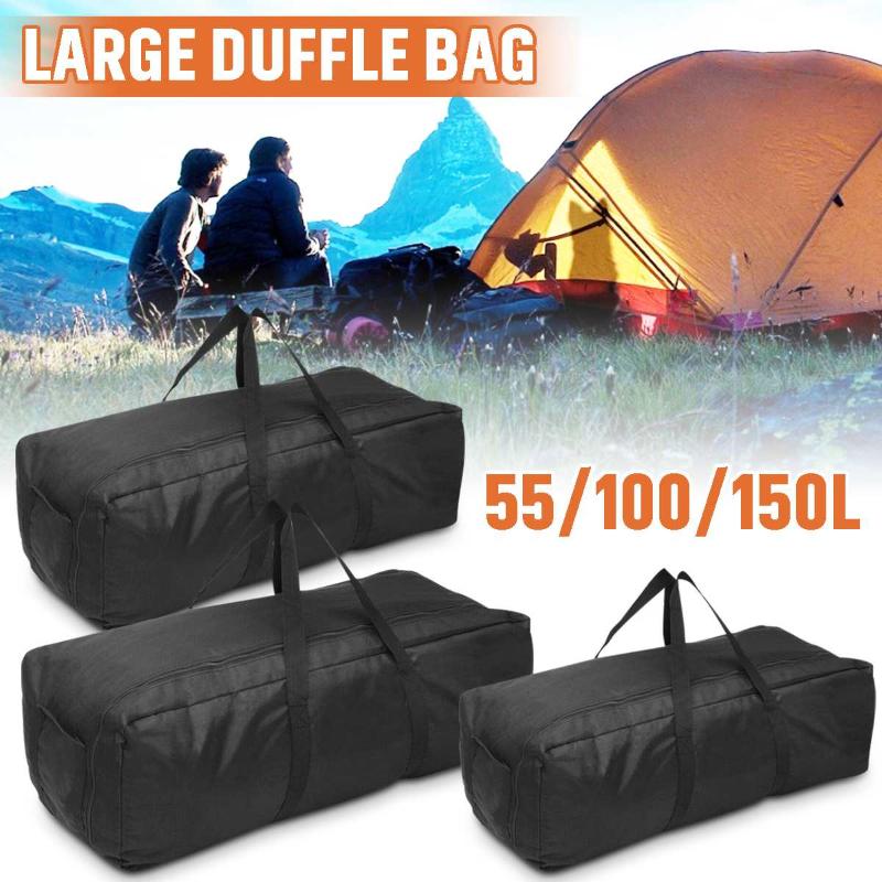 

55/100/150L Gym Bag Outdoor Men's Black Large Capacity Duffle Travel Gym Weekend Overnight Bag Waterproof Sport Fitness Bags, 55l