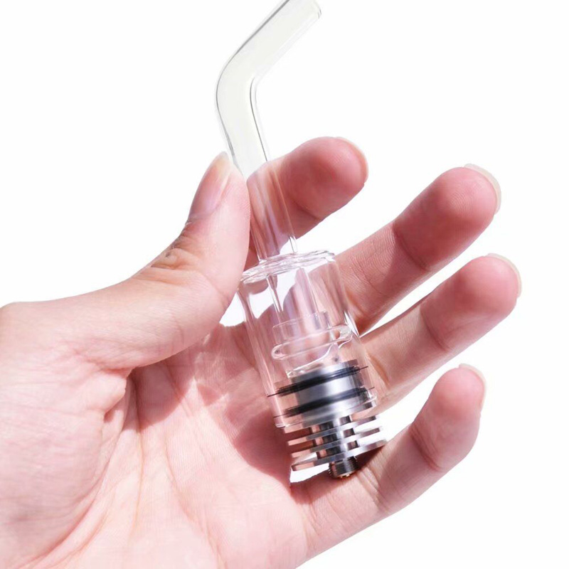 

Longmada Motar II Wax Heater Replaceable of Quartz Bucket Heating Chamber Element Long Glass Attachment Mouthpiece Flat Heating Base For Box Mod