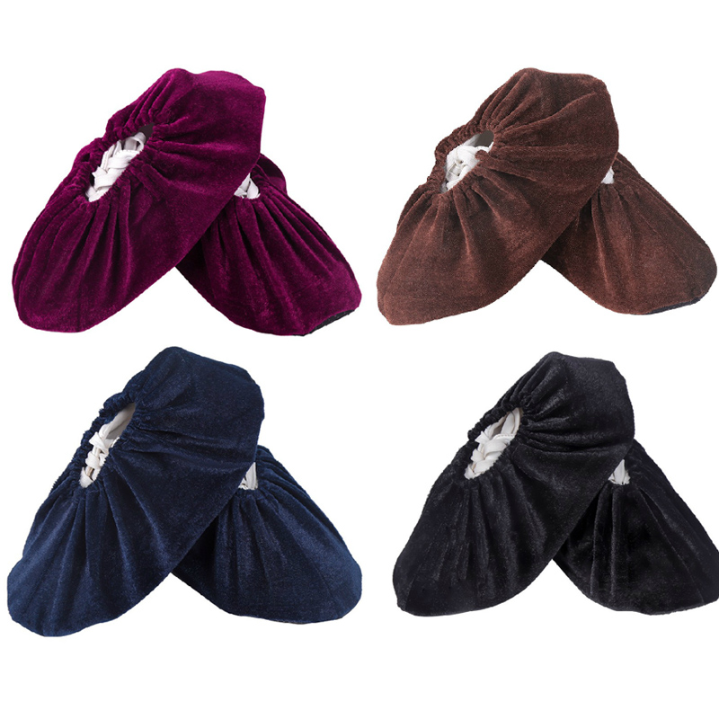 

1Pair Reusable Shoe Covers Women Men Washable Keep Floor Carpet Cleaning Household Outdoor Shoes Protector Cover