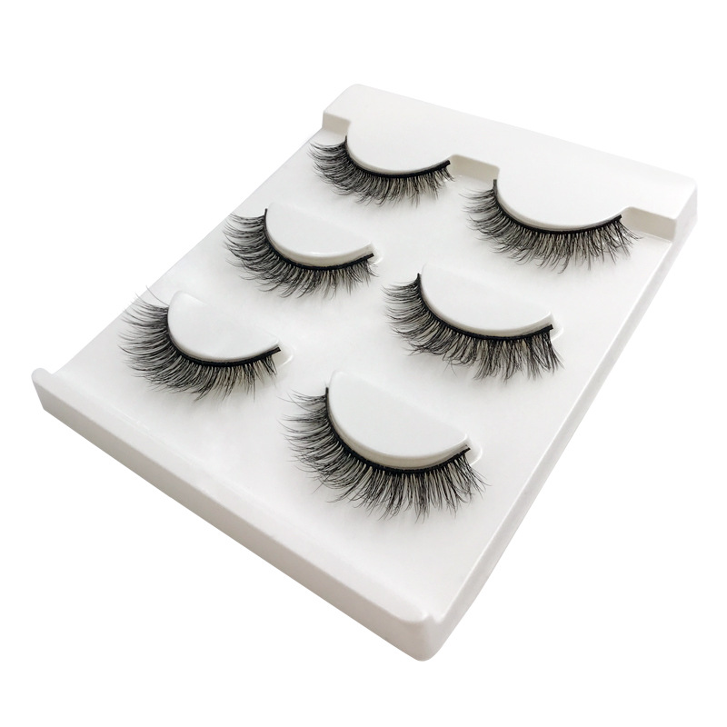 

Pure Hand Cotton Thread False Eyelashes Messy Soft Natural Thick Fake Eyelashes 3D Three Dimensional Makeup Tools Eyelashes-X01
