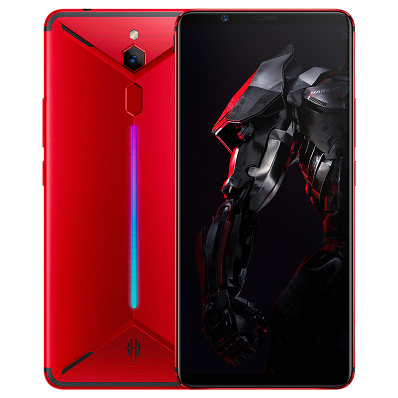 

Original ZTE Nubia Red Magic Mars 4G LTE Cell Phone Gaming 8GB RAM 128GB ROM Snapdragon 845 Octa Core Android 6.0" Screen 16.0MP AI Fingerprint ID Smart Mobile Phone