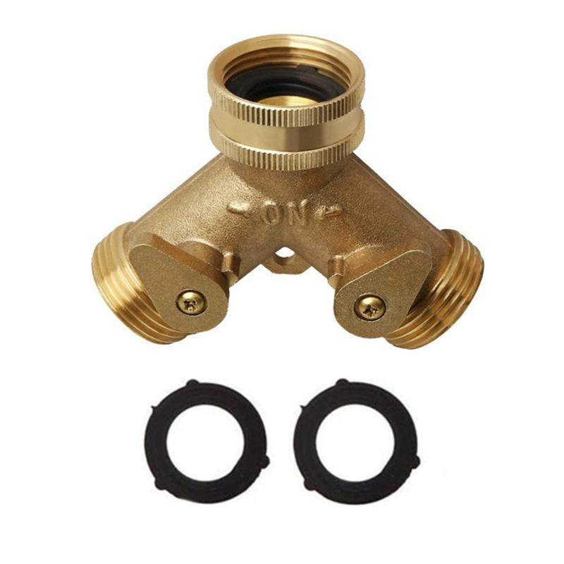 

Faucet Splitter Replacement Parts Three Way T-adapter Valve For Garden Hose Connector Faucet Splitter Diverter Valve #7.29