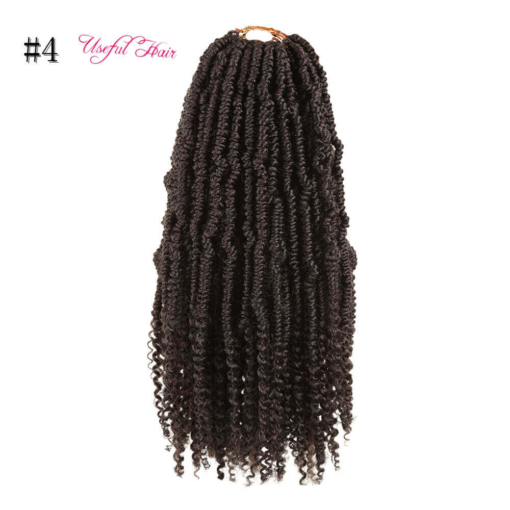 

2019 new style Bomb Twist Crochet Hair easy install Extensions Spring high quality Twist Braiding Hair Synthetic Hair Braids With Curly Ends, 1b+30
