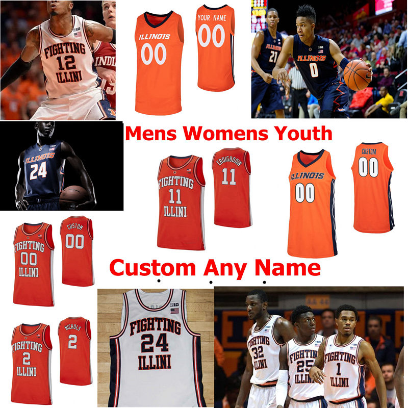 

Illinois Fighting Illini Jerseys Andres Feliz Jersey Ayo Dosunmu Benjamin Bosmans Giorgi Bezhanishvili Basketball Jersey Custom Stitched, Black