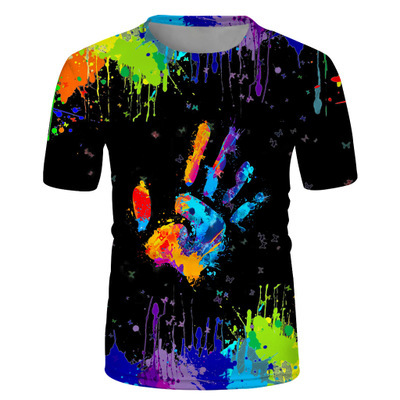 

E-Baihui Fashion T-Shirt Summer Breathable Tee Casual Simple Men Street Short Sleeve 3D Printed T-shirt Trendy 90s T-Shirt Summer Style 101, White