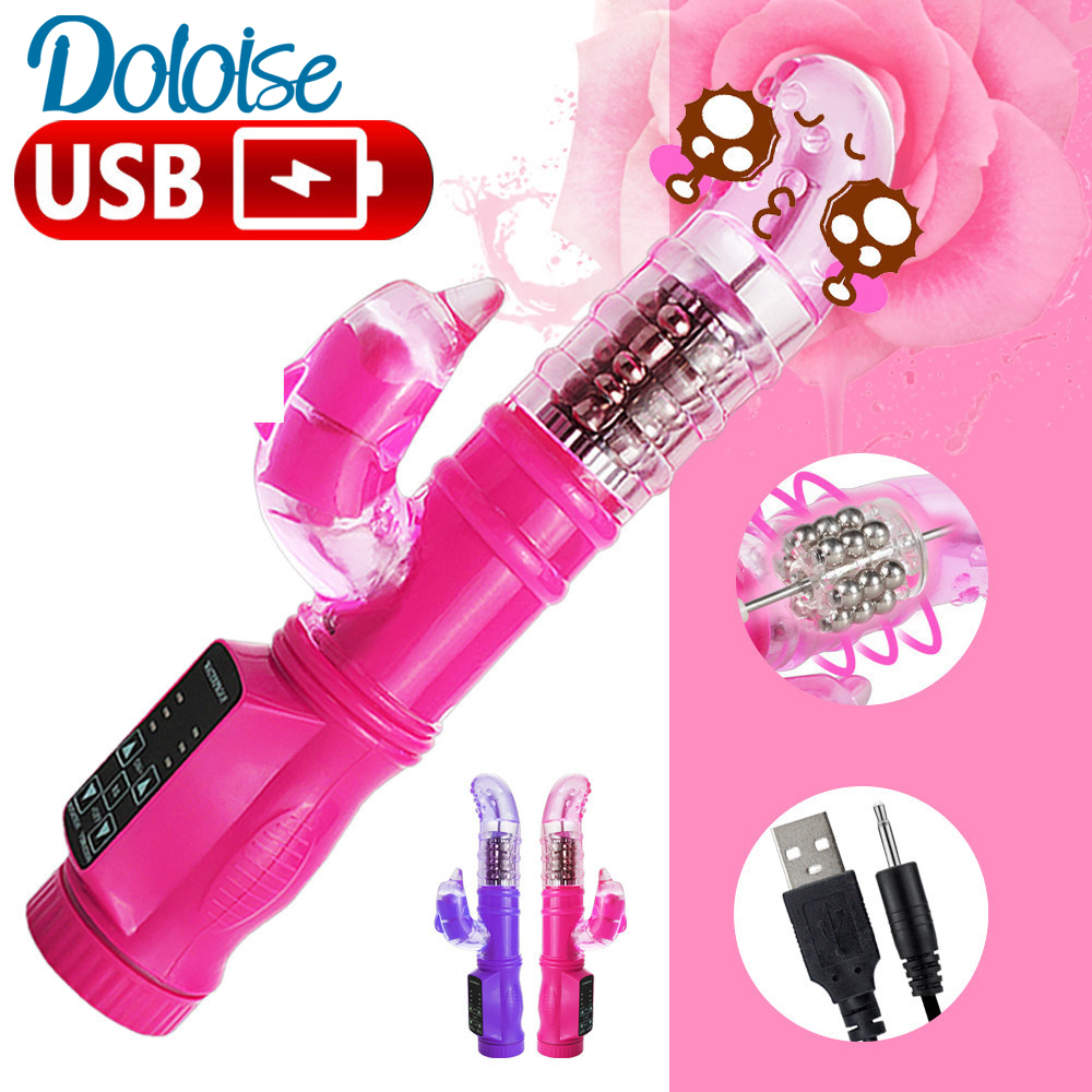 5-mode Rotation + 12-mode Dolphin Vibrators Dual Clitoris Stimulator G spot Vibrator Adult Sex Toys for Woman MX200410