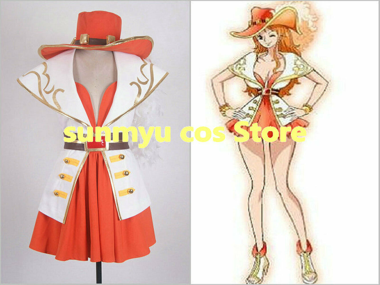 

One Piece Nami Grandline Lady 15th Anniversary Cosplay Costume