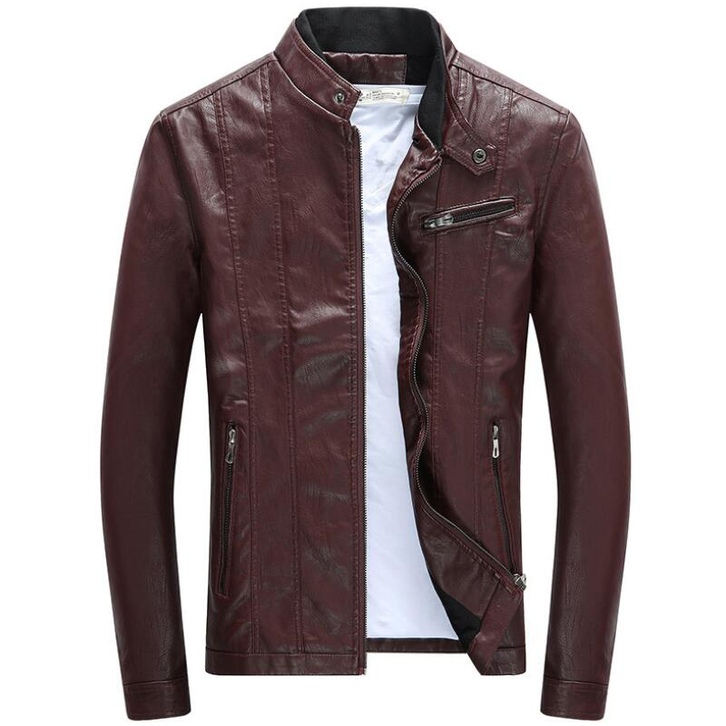 Veste en simili cuir pour hommes, mode motard, vêtements de printemps et d'automne, manteaux en velours classiques pour hommes, deri ceket