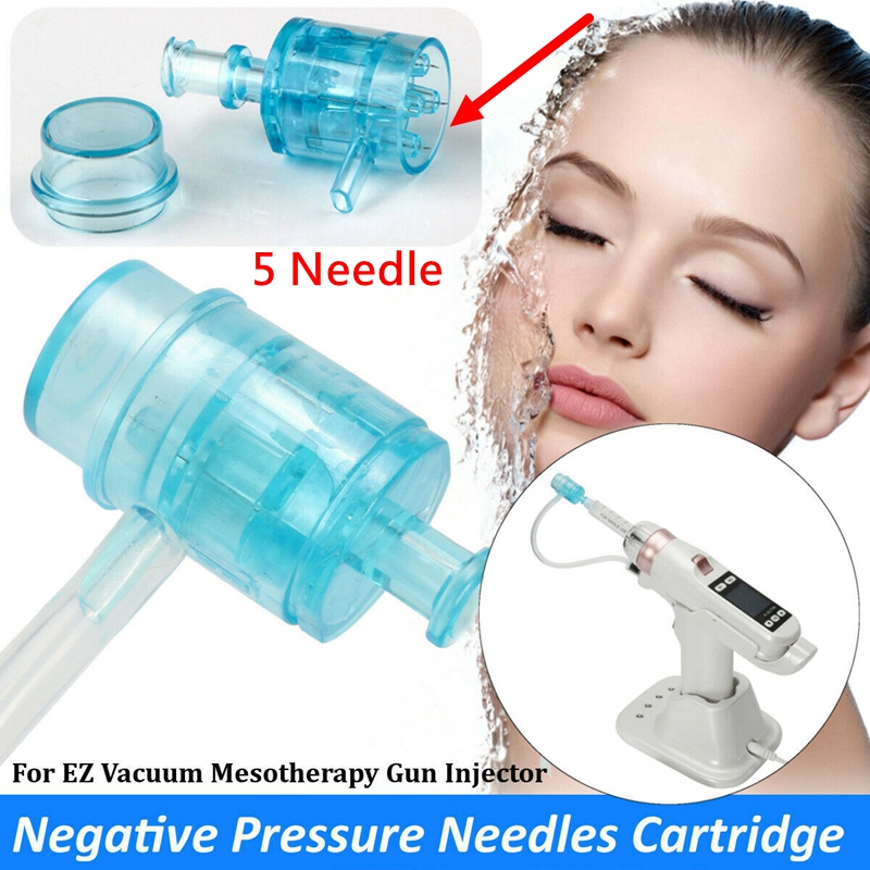 

EZ Vacuum Mesotherapy Meso Gun accessories needle, tube and filter 5 / 9 pins injection syringe Skin Care