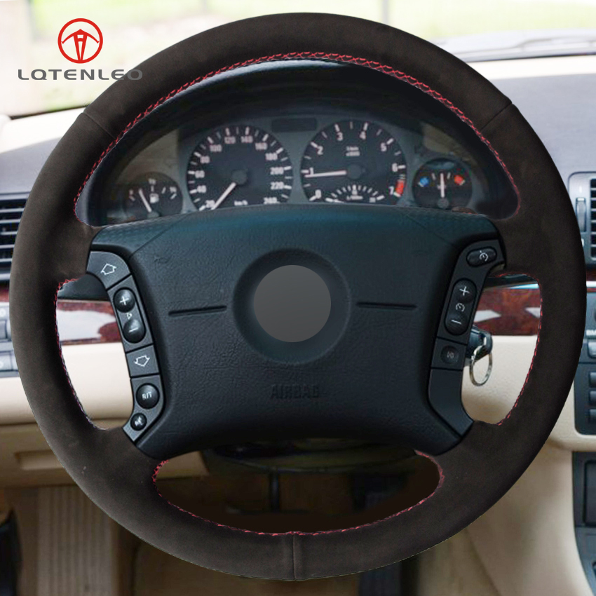 

Black Suede DIY Hand Car Steering Wheel Cover for BMW E36 1995-2000 E46 1998-2004 E39 1995-2003 X3 E83 X5 E53 2000-2006