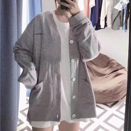 hoodie and cardigan