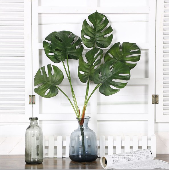 

Artificial Plants Monstera Plant Home Garden Decoration High Quality Fake Plant Small Artificial Tree Plastic Fake Plants, Style 2