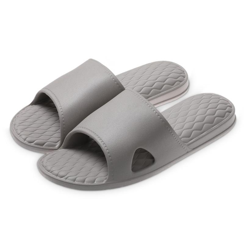 

Men Slippers Indoor Men Shoes Solid Bathroom Slippers Casual Flip Flops Non-slip Summer Slides Flat Sandals Zapatos Hombre, Khaki