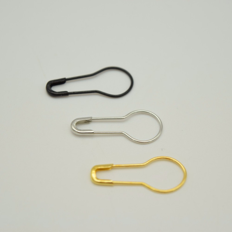 1000Pcs Pear Shaped Metal Safety Pins Brass Safety Pins Length Bronze 21mm