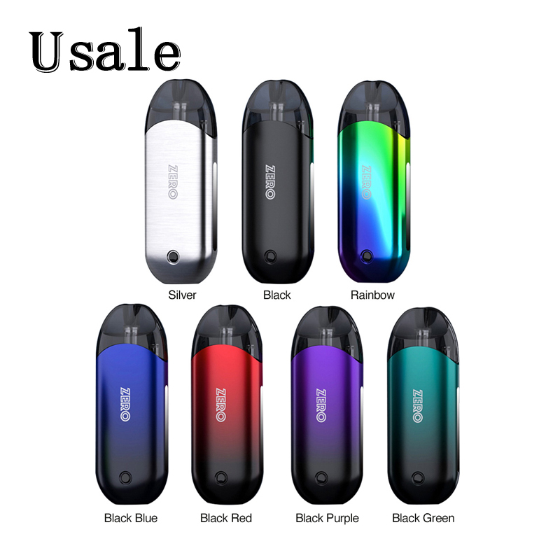 

Vaporesso Zero Mesh Pod Kit 650mAh Battery with 2ml 1.0ohm Zero Mesh Pod 1.3ohm Zero CCELL Pod Cartridge PTF Vapor System 100% Original, Black blue