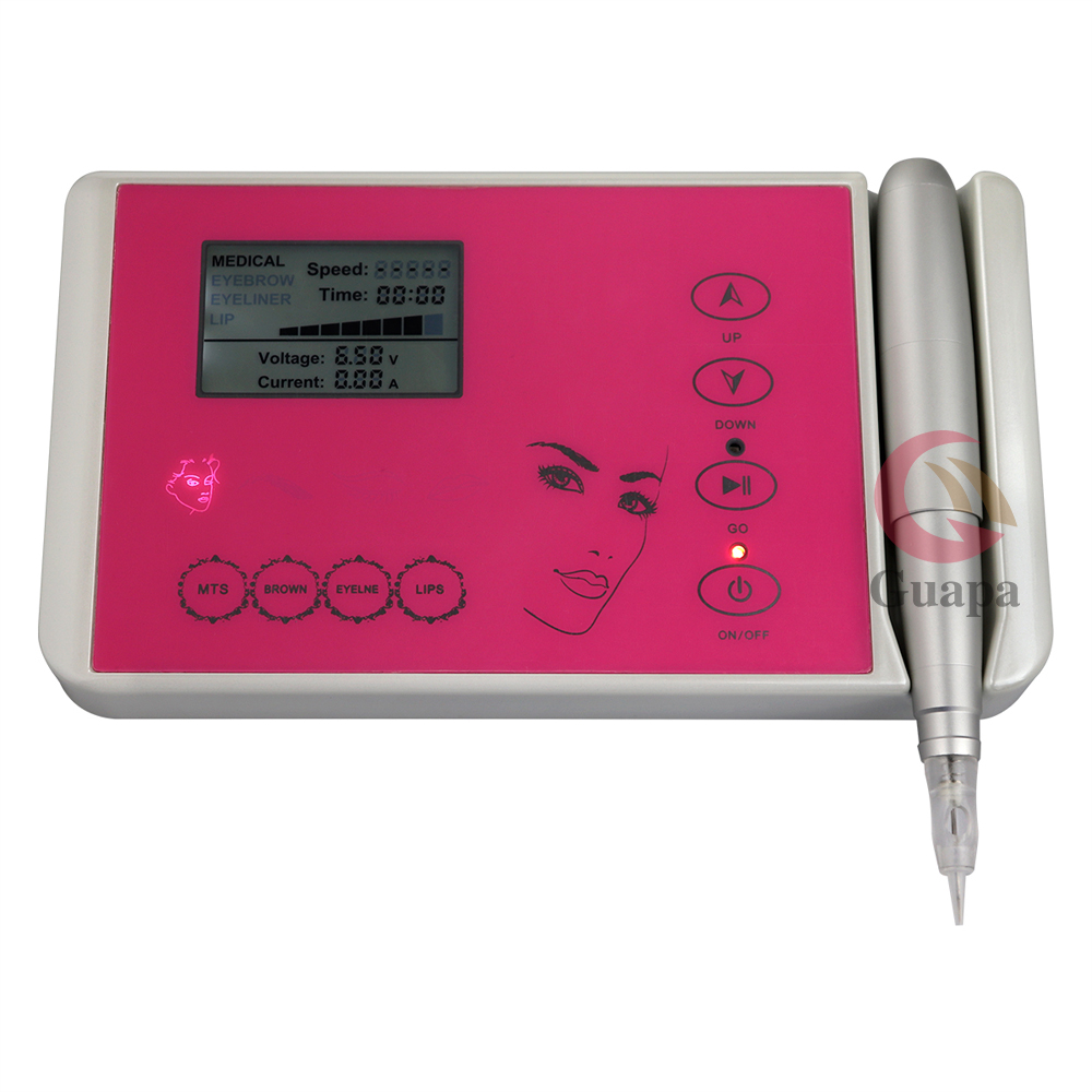 

Permanent Makeup Rotary Tattoo Machine Kit Professional Eyebrow Tattoo Pen Rechargeable Panel dermografo With Tattoo Needle