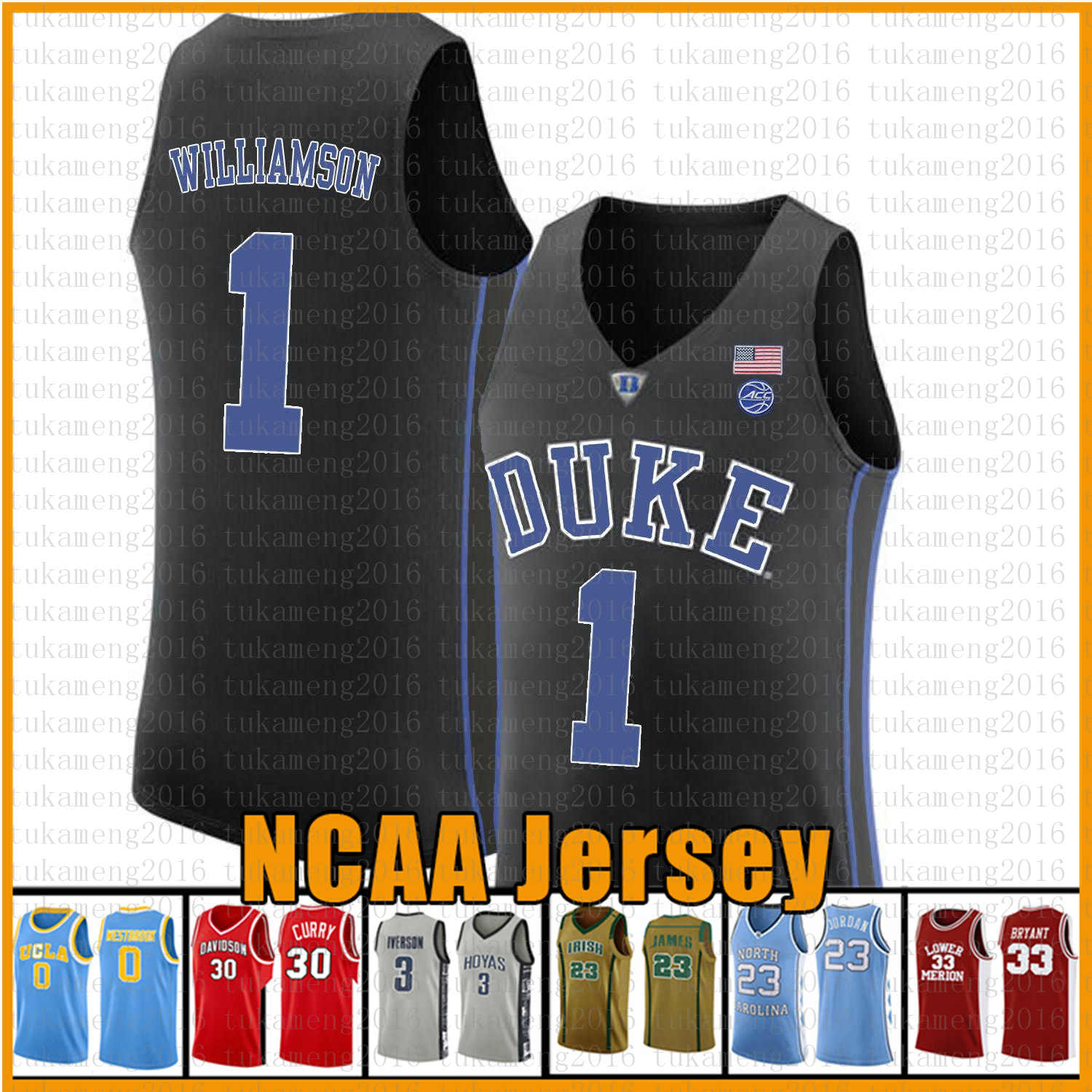 

Mens Zion 1 Williamson Duke Blue Devils NCAA College Basketball Jersey Cam 2 Reddish RJ 5 Barrett Christian 32 Laettner J.J 4 Redick cwxedfd, Ncaa (duke)