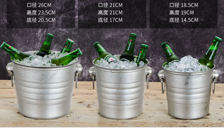 

WOWSHINE free shipping tiger stianless steel ice bucket champion bucket 3L and 5L