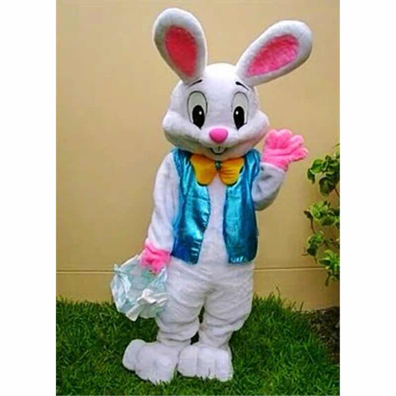 

PROFESSIONAL EASTER BUNNY MASCOT COSTUME Bugs Rabbit Hare Adult Fancy Dress Cartoon Suit, Pink
