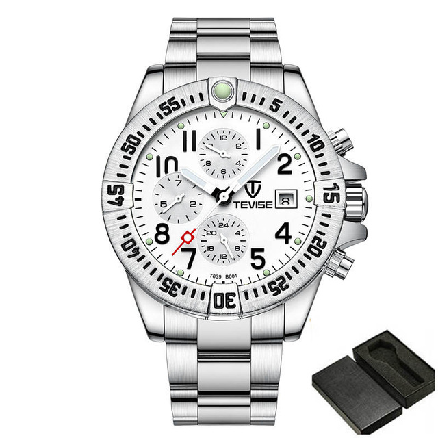 TEVISE Luxury Brand Golden Men Automatic Watch Men Stainless steel Skeleton Waterproof Wristwatch Relogio Masculino +BOX-image-526118701