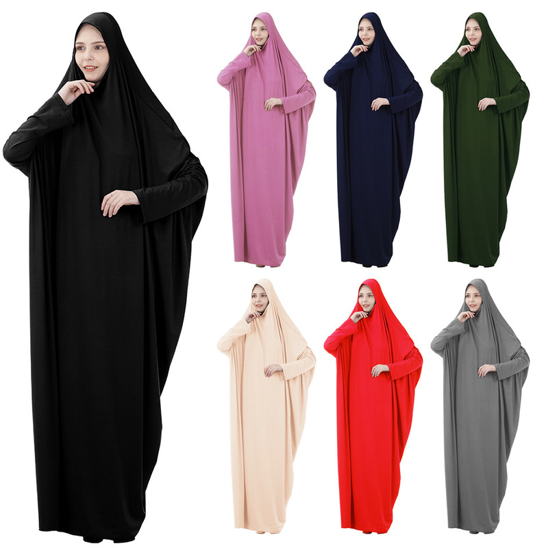 

Ramadan Muslim Prayer Garment Dress Women Hijab Burka Long Abaya Islamic Khimar Full Cover Namaz Prayer Musulman Jurken Abayas