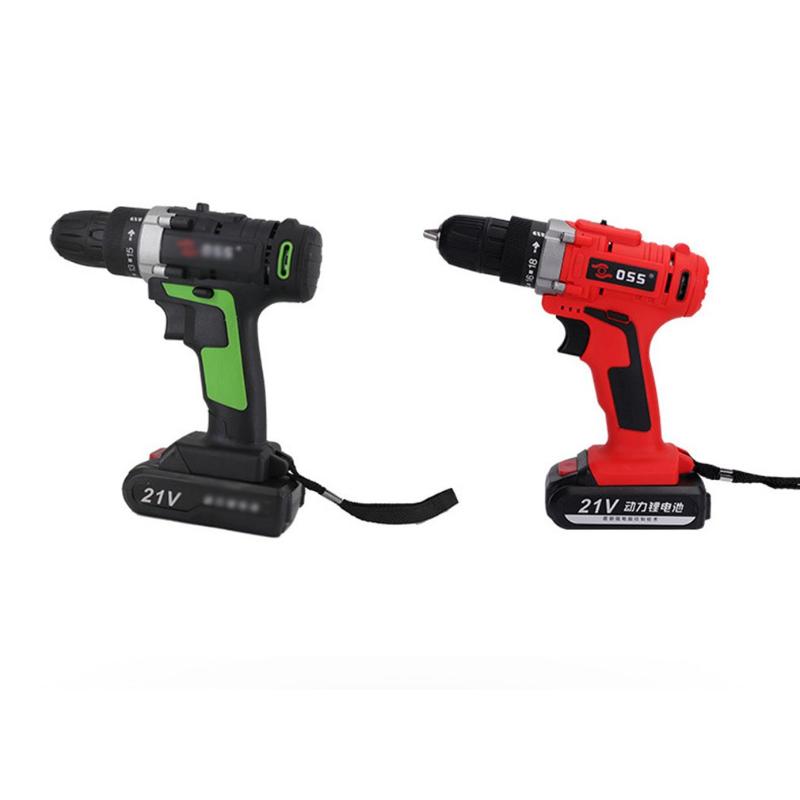 

21V Li drill screwdriver cordless drill two speed quick charger practical portable durable drills