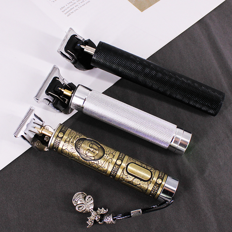 High quality cutter head black small copper silver tube T9 electric clipper barber cordless razors professional hair trimmers