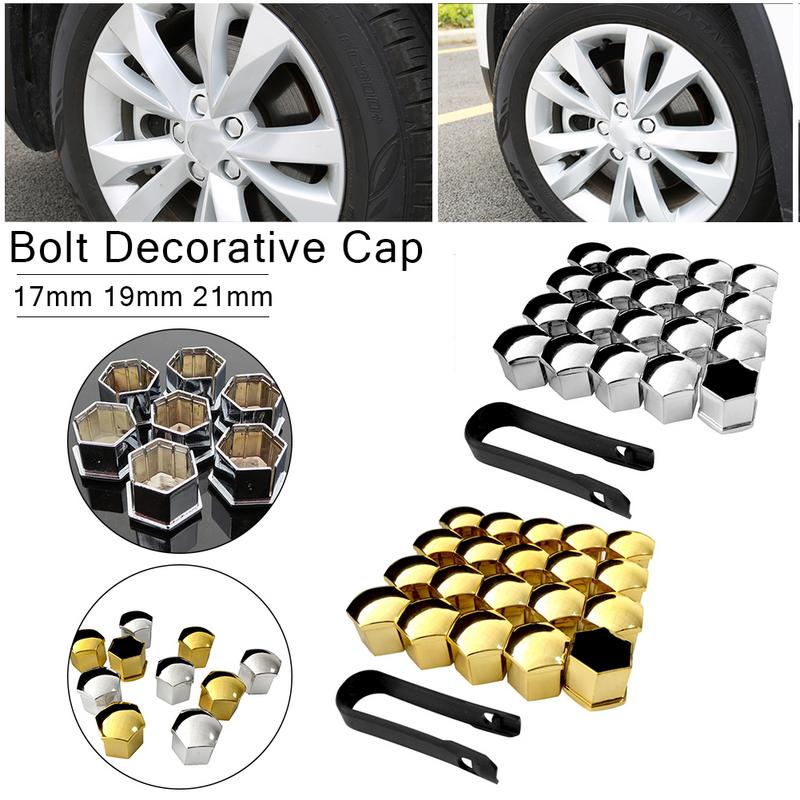 Colore : Nero 2019 20 pz 17mm Car Wheel Dado Bolt Testa Coperchio Protezione Tappi di Protezione for Citroen C4l C5 C2 for Peugeot 207 301 307 308 408 508