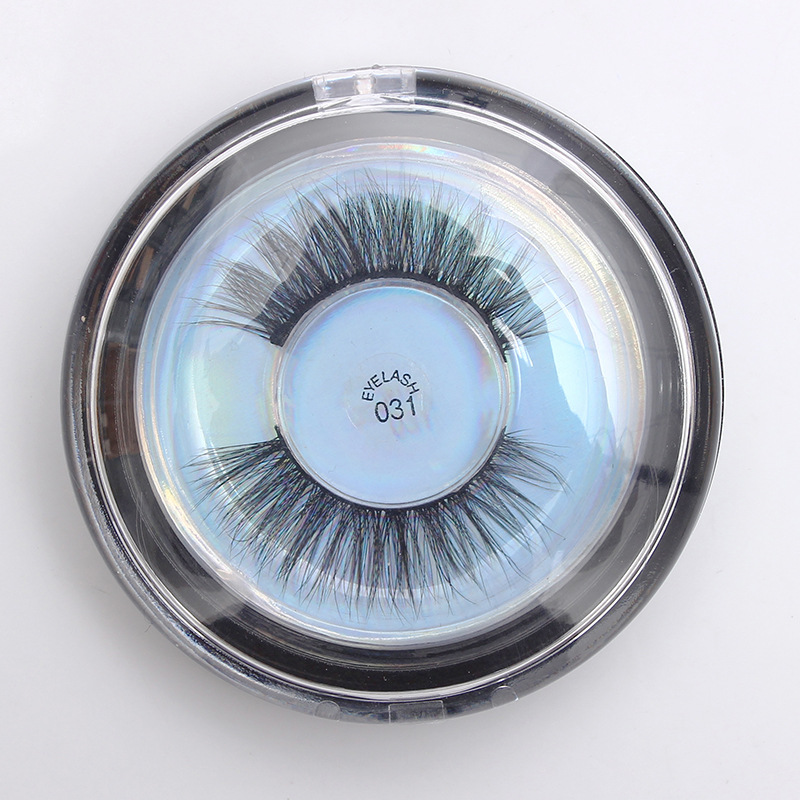 

Flash Girl 1 Pair 3D Professional Black Natural Faux Mink Makeup Extension Full Volume Individual Fluffy Lashes 031
