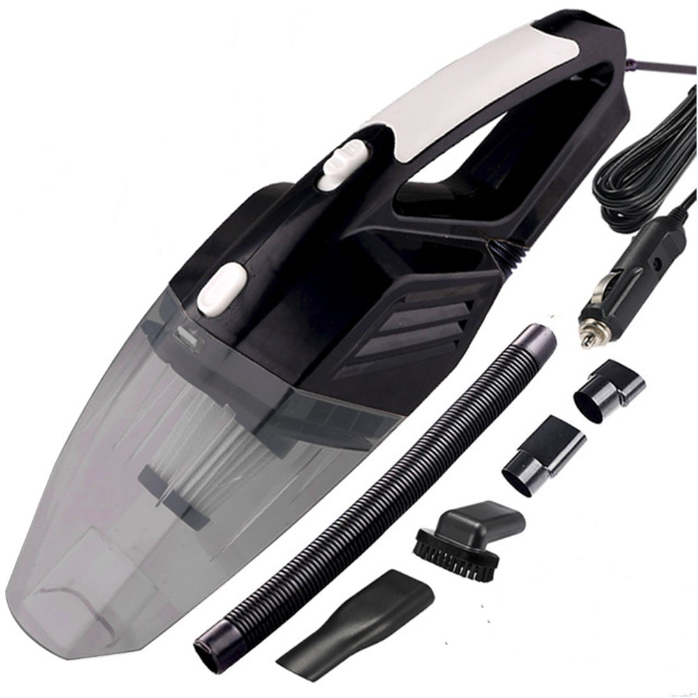 

Vehemo 120W 12V ABS Handheld Vacuum Cleaner Wired Dry and Wet Strong Suction Dust Removal Washable Cleanup HEPA Auto