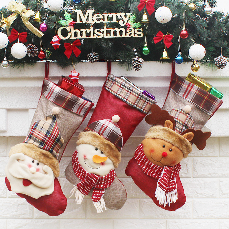 

Pendant Ornaments Christmas Candy Gift Bag Christmas Stockings Decoration
