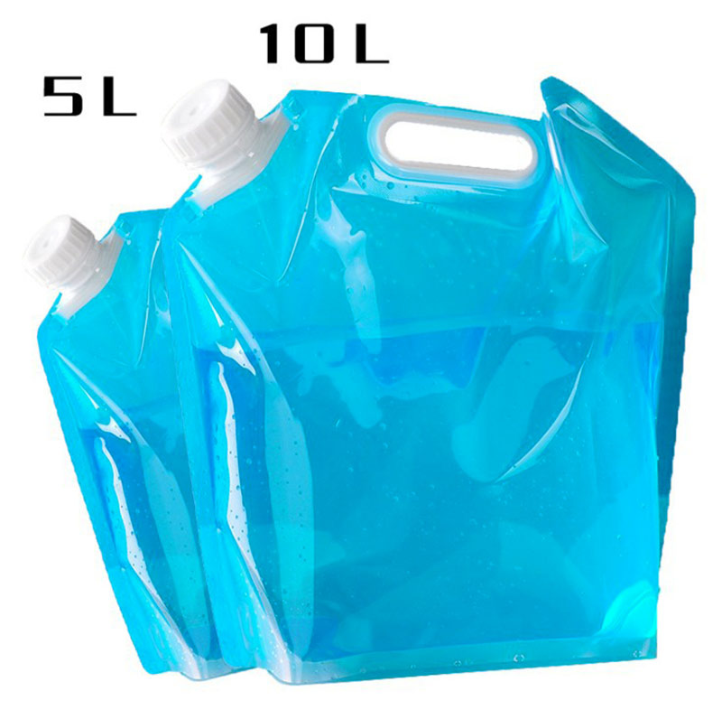 

Foldable 5L/10L Outdoor Drinking Water Bag Water Storage Car Carrier Container for Outdoor Camping Hiking Picnic BBQ, 01 blue 5l