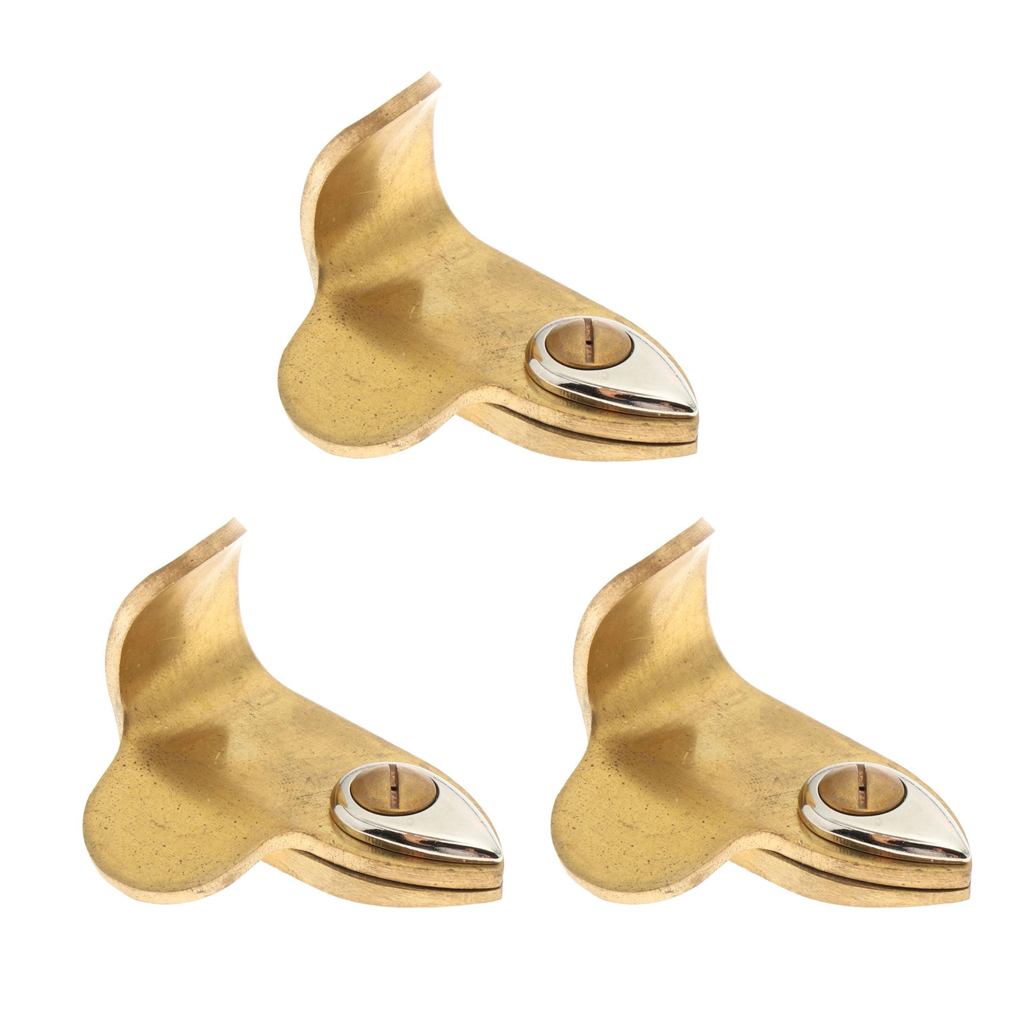 

Pack Of 3 Metal Golden Saxophone Thumb Rest Instrument Tool Sax Practice Parts