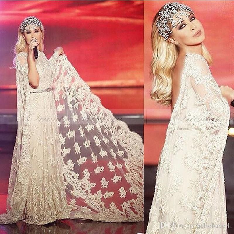 

African Lace A Line Elegant Evening Gowns Celebrity Formal Dresses Backless Long Cheap Robes de cocktail Elie Saab Party Dresses With Wrap, Orange