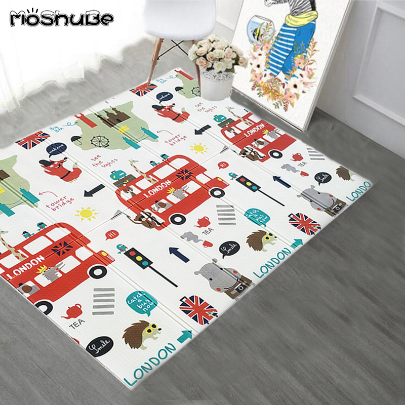 

Foldable Playmat XPE Foam Crawling Carpet Baby Play Mat Blanket Children Rug For Kids Educational Toys Soft Activity Game Floor T200518, 200cmx180cmx1cm