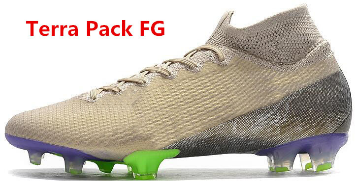 

New Mercurial superfly VII 7 Elite FG cr7 Soccer Shoes Cristiano Ronaldo Mens Neymar JR Dream Speed High Ankle Socks football boots Cleats, New lights fg