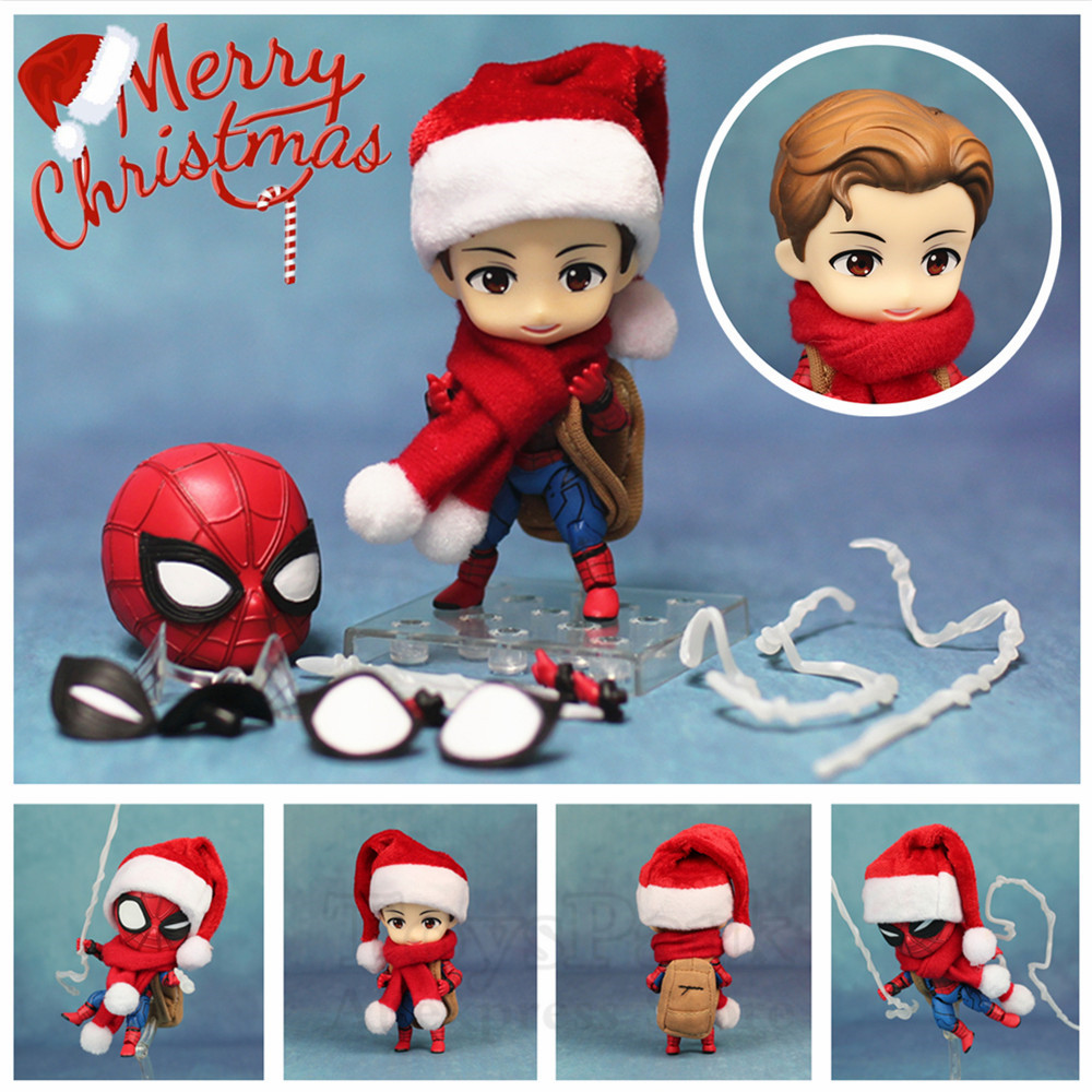 2020 Anime New Marvel Homecoming Cute Spider Man 10cm Kawaii Action Figure Q Tom Holland Avengers Spiderman Toys Doll Kos Nendoroid 781 From Topfirst 48 58 Dhgate Com