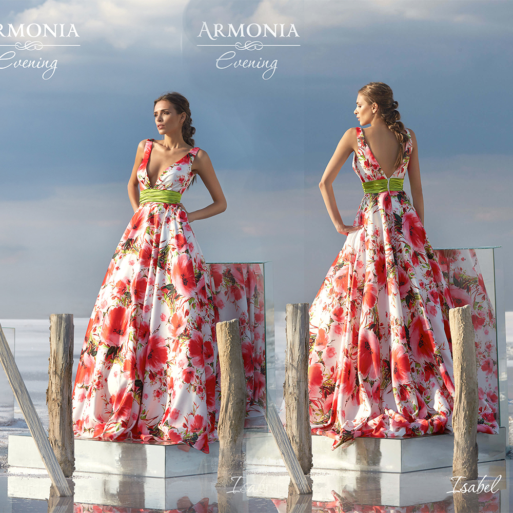 

Colorful A Line Prom Dresses Backless Deep V Neck Sleeveless Tulle Party Gowns Sweep Train Special Occasion Dresses, Daffodil