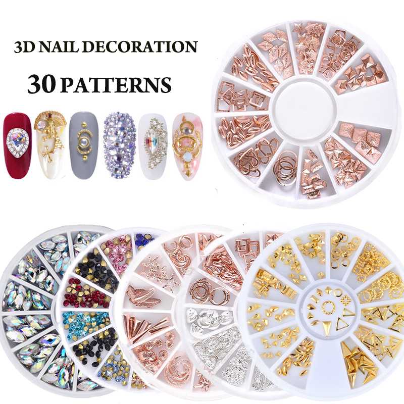 

Mixed Color Chameleon Nail Rhinestone Glitter Small Irregular Beads For Nail Art 3D Decoration Stone In Wheel DIY Tips