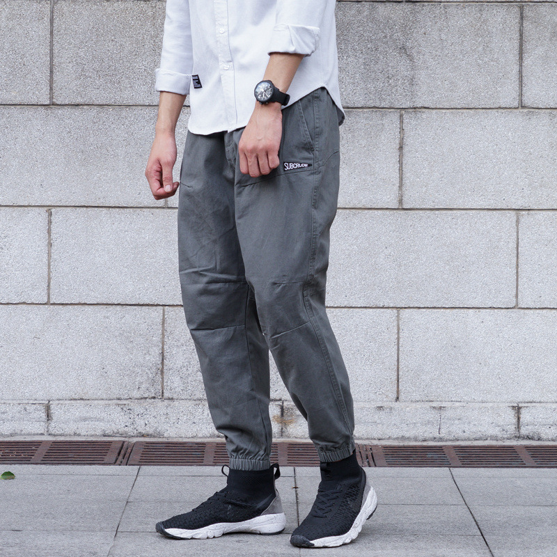 

Fashion Streetwear Men Jeans Loose Fit Slack Bottom Casual Joggers Pants Homme Army Green Khaki Designer Hip Hop Cargo Pants Men, Black