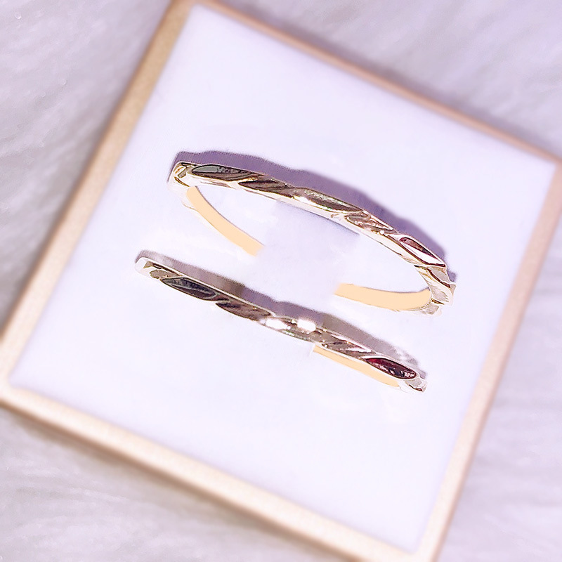 

Plating 14k Concise Exquisite Extremely Thin Section Ring All Kinds Of Lapel With Tail Ring Woman