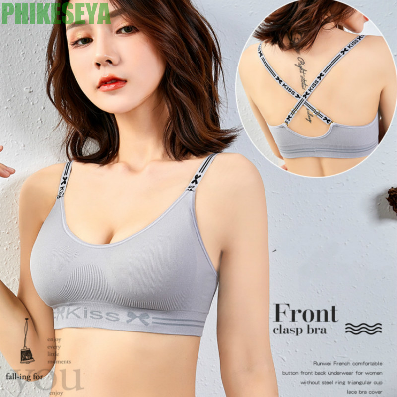 

Sexy Tops Women Letter Cross Back Open Halter Sports Bra 2020 New Vest Top Fitness Women Running Sport Bh Yoga Bra Gym Brassiere, Grey