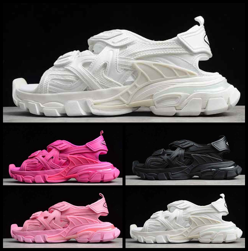 

2020 Triple S 20ss track 4.0 sandals Platform Fashion Women mens Sneakers slippers Pink White Black Blue Slides Beach Casual Shoes pantoufle
