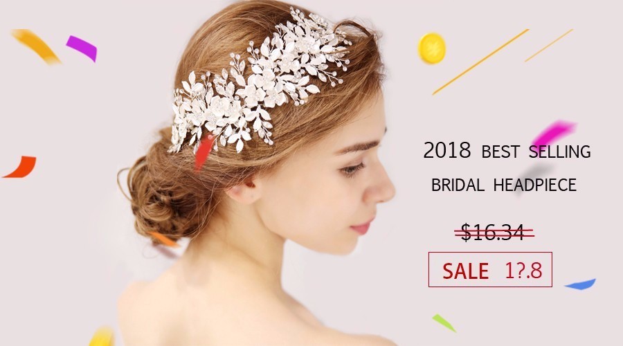 2019 Queenco Silver Floral Bridal Headpiece Tiara Wedding Hair