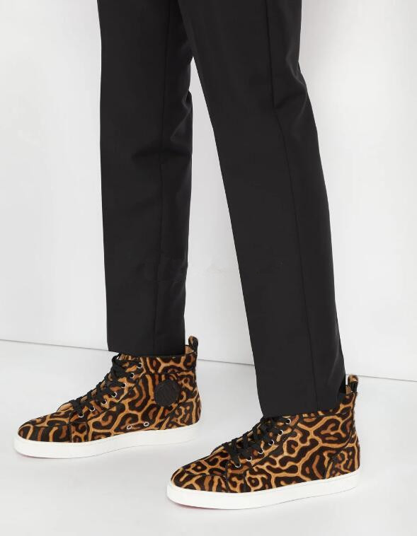 

21s High Quality Brown Leopard-print Rantus Orlato Outdoor Women,Men Trainers Fashion Red Bottom Shoes Elegant Party Wedding shoes, Colour 1